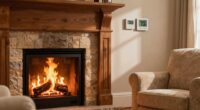 adjusting fireplace heat output