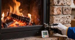 adjusting fireplace temperature settings