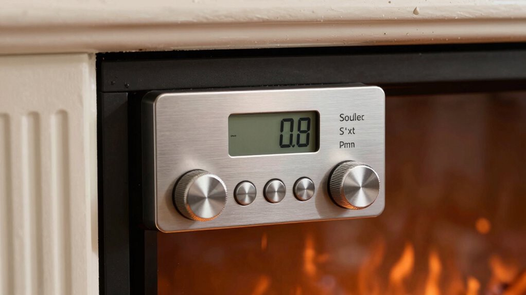 automatic fireplace temperature regulation