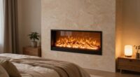 balanced bedroom fireplace selection