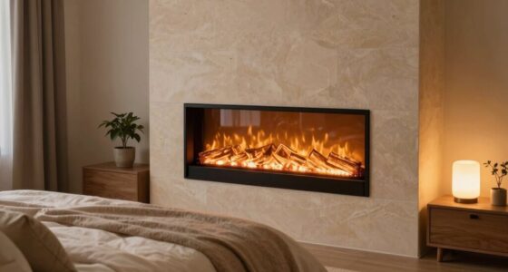 balanced bedroom fireplace selection