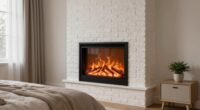 bedroom electric fireplace safety