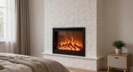 bedroom electric fireplace safety