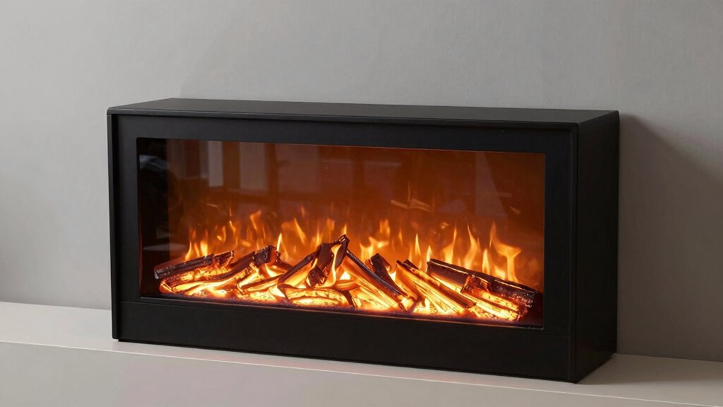 best finish for black fireplace