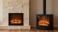 built in versus portable fireplaces