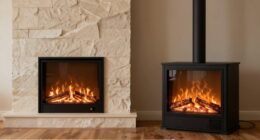 built in versus portable fireplaces