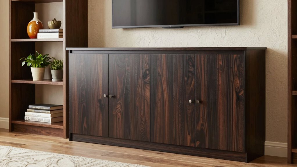 cabinet versus open shelf