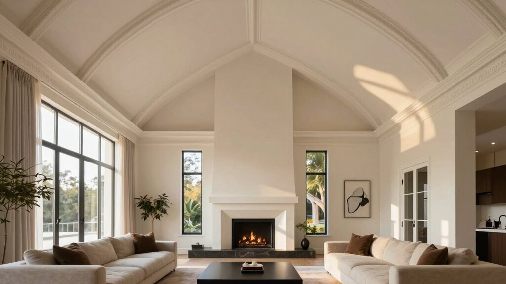 ceiling height guides fireplace design