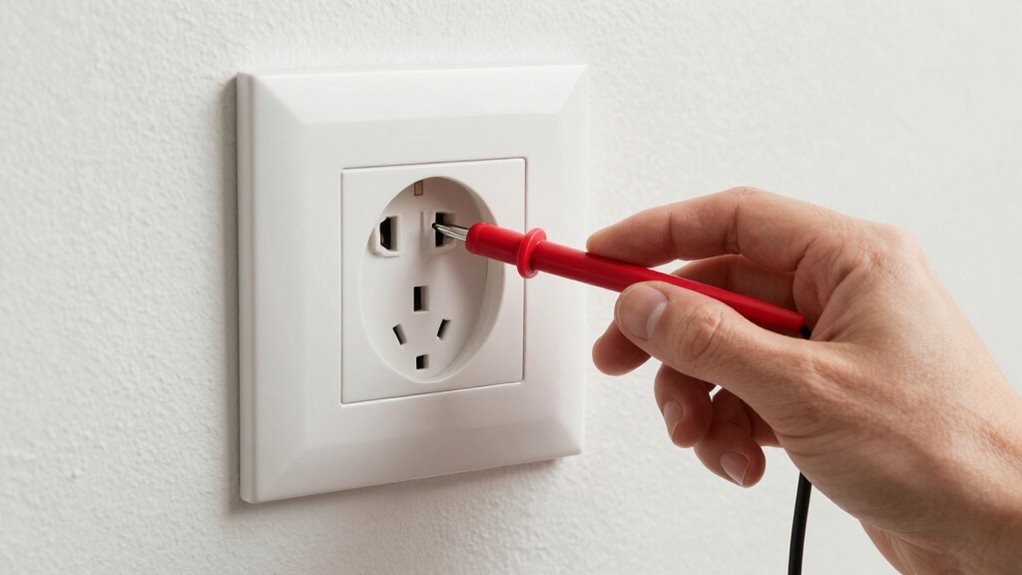check outlet for safety