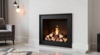 chic functional space saving fireplace