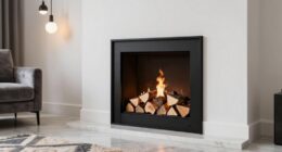 chic functional space saving fireplace