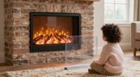 child safe electric fireplace precautions