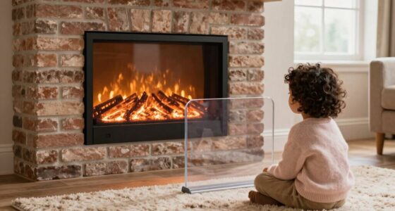 child safe electric fireplace precautions