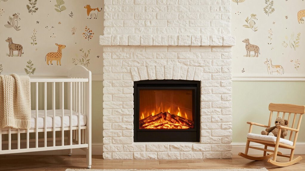 childproof safe electric fireplace