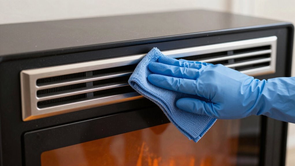 clean vents regularly for safety