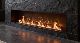 cold floors indicate fireplace placement