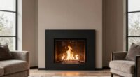 corner fireplace as focal