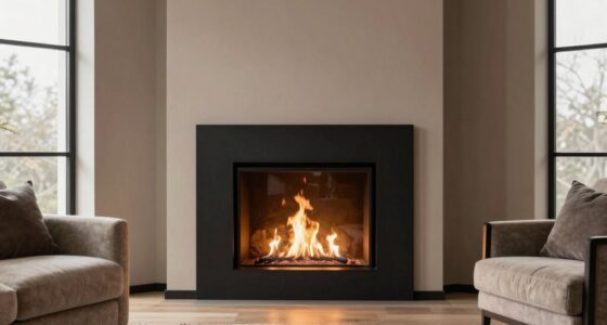 corner fireplace as focal