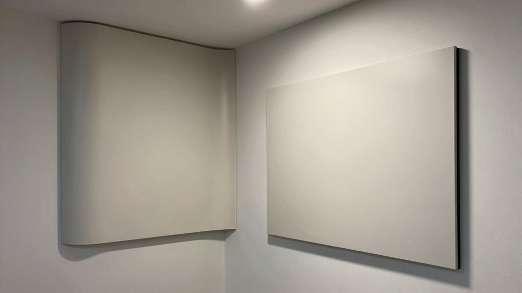 corner versus flat wall installation