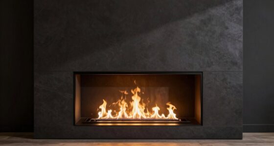 dark wall fireplace styles