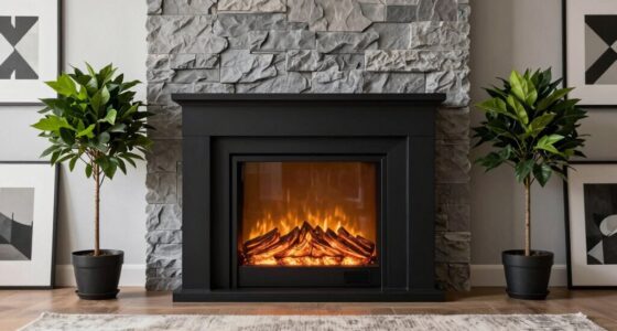 decorate stylishly around fireplace