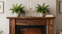 decorating electric fireplace mantel