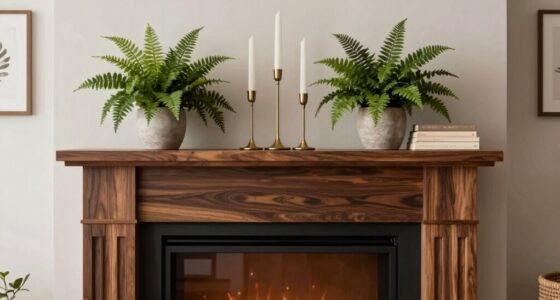 decorating electric fireplace mantel