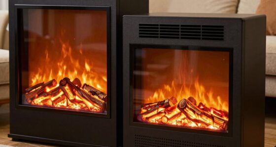 decorative vs heating fires