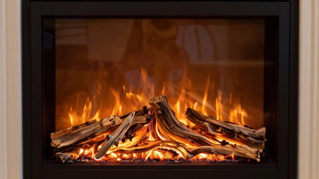eco friendly driftwood fireplace decor