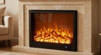 efficient electric fireplace operation