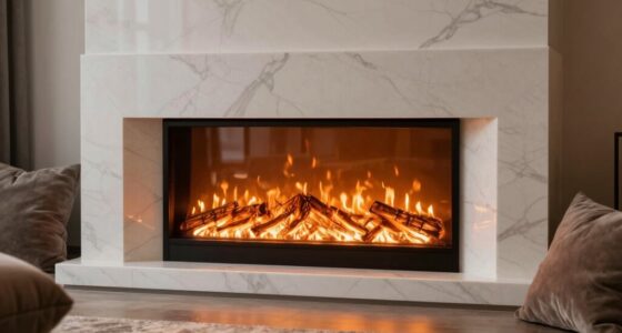 electric fireplace as focal point