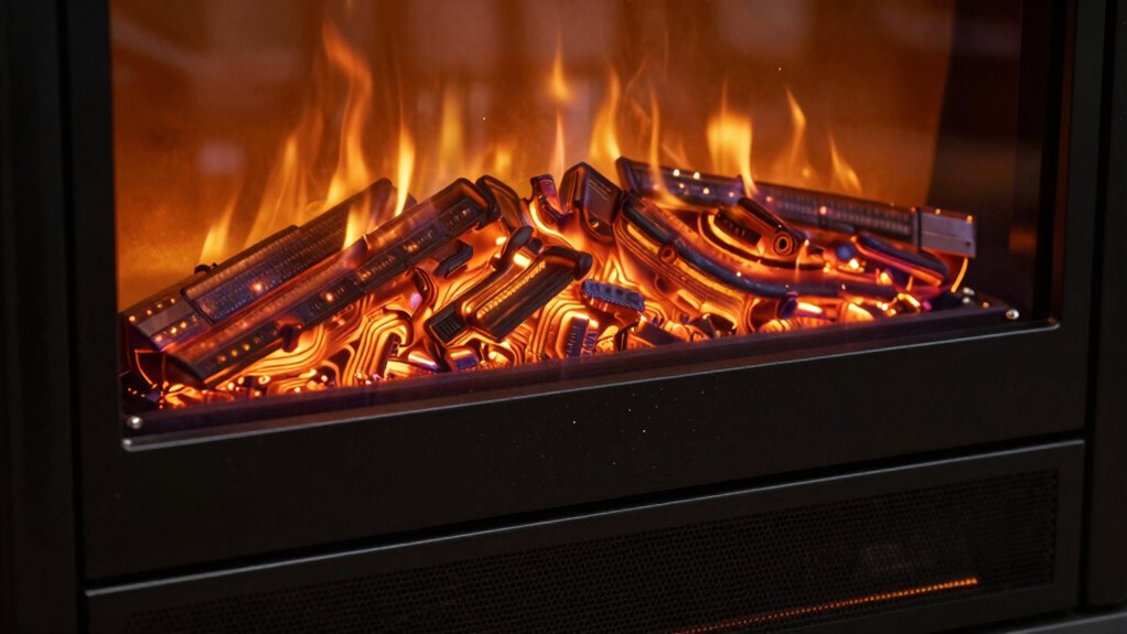 electric fireplace clicking sounds