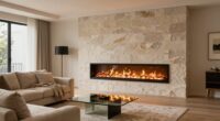 electric fireplace coverage capacity