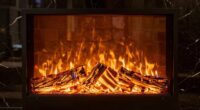 electric fireplace heat output