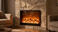 electric fireplace heat output