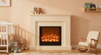 electric fireplace nursery safety