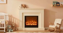electric fireplace nursery safety