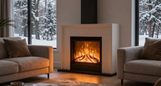 electric fireplace reduces heating costs