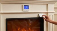 electric fireplace thermostat operation