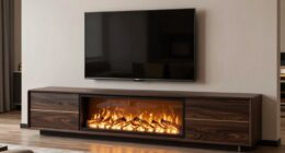 electric fireplace tv consoles