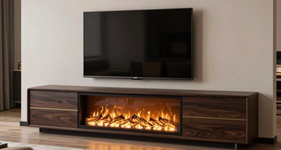 electric fireplace tv consoles