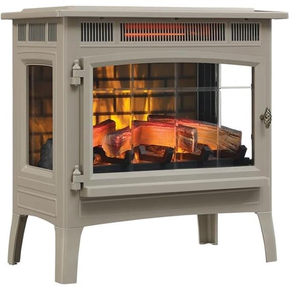 electric fireplace with 3d flames