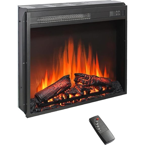 electric fireplace with remote