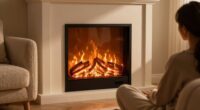 electric fireplaces heat air