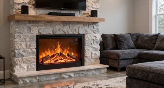 electric fireplaces in basements