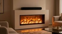 electric fireplaces with speakers