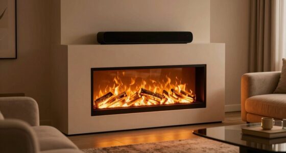 electric fireplaces with speakers