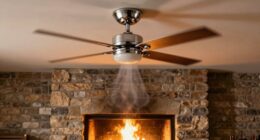 enhance warmth with ceiling fans