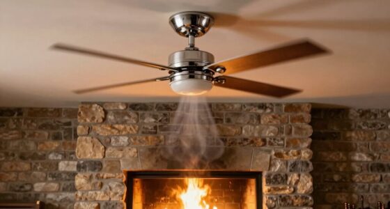 enhance warmth with ceiling fans