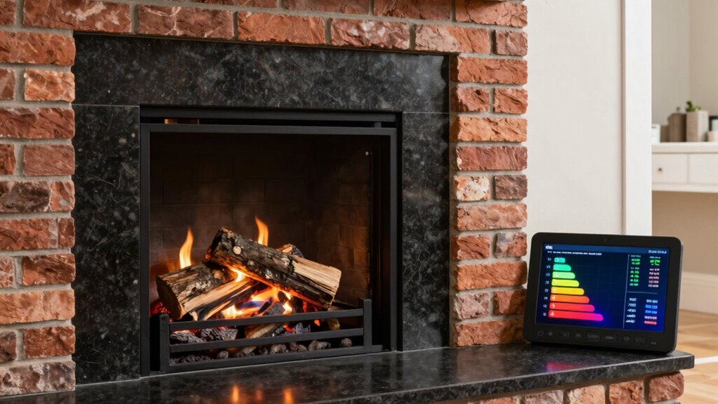 estimating fireplace energy costs